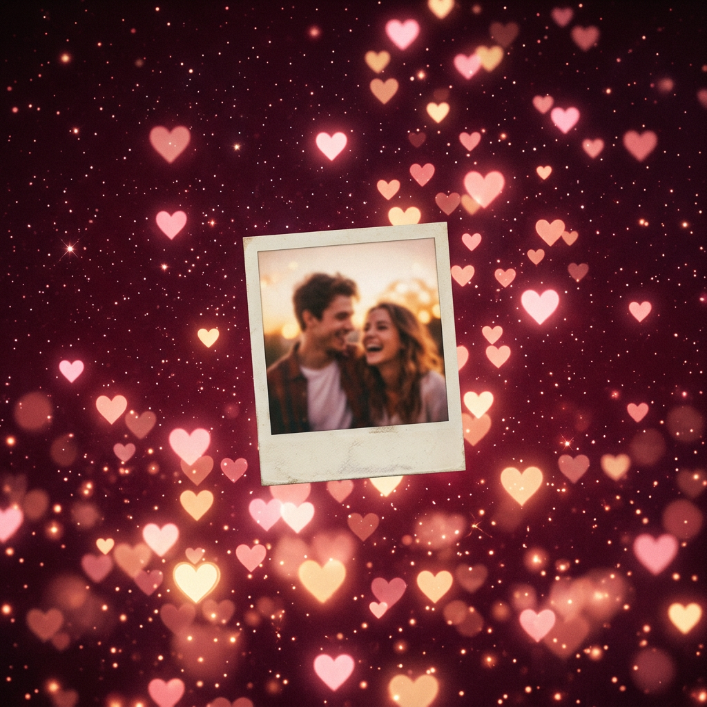 Floating Hearts template preview