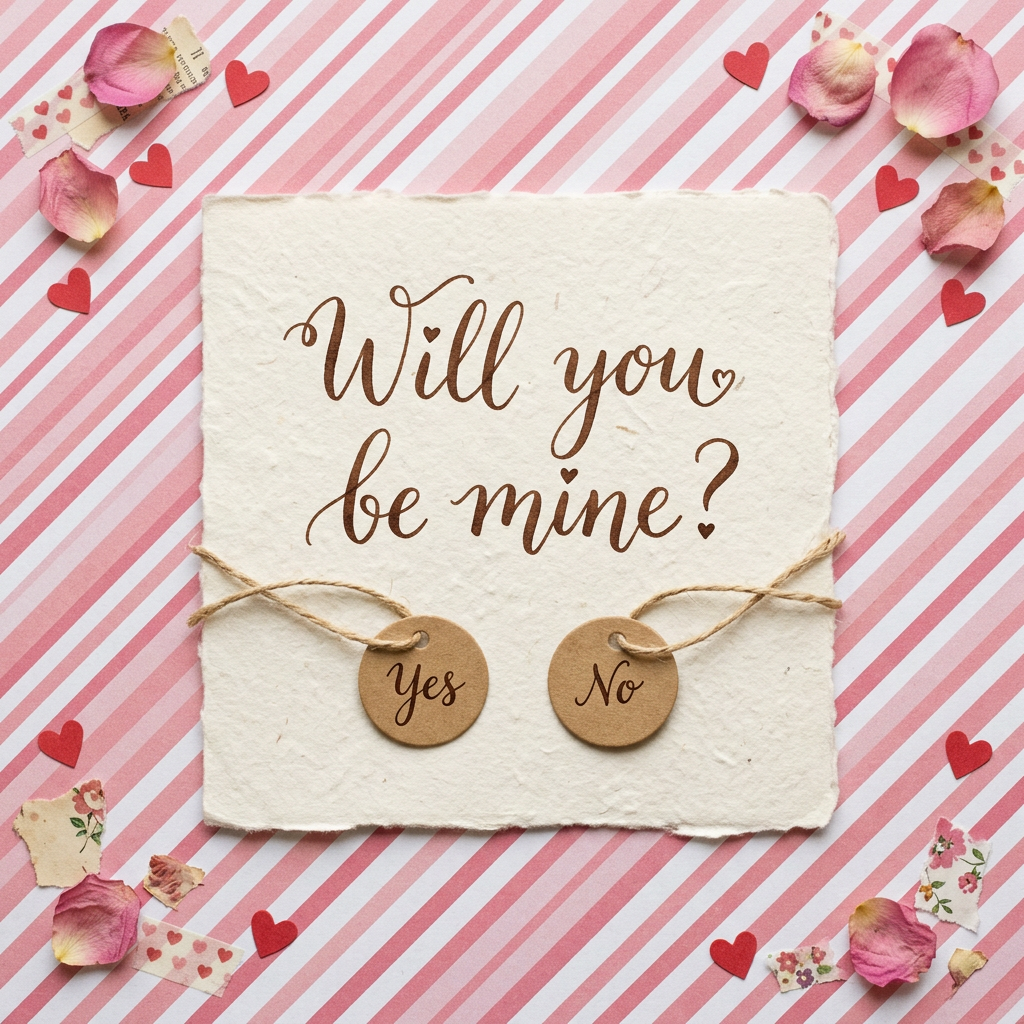 Will You Be Mine? template preview